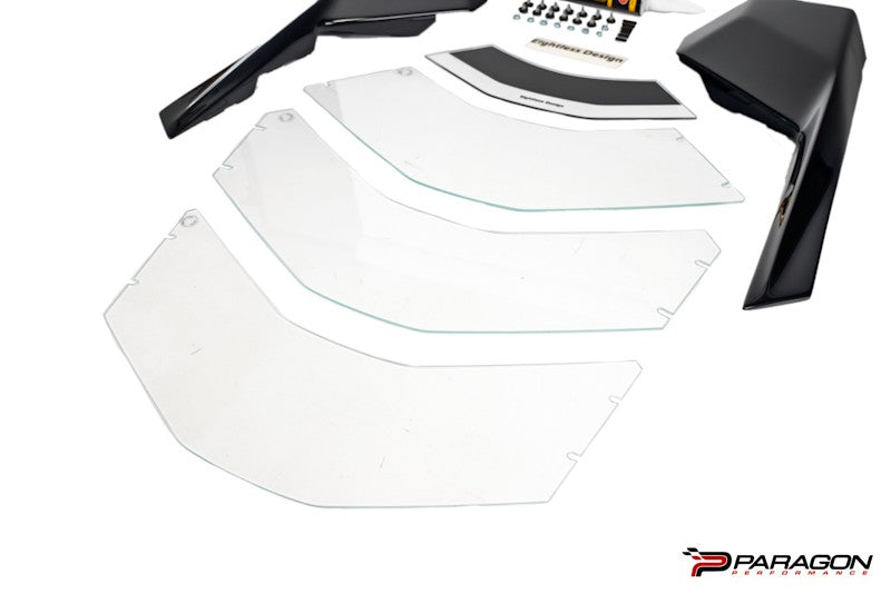 C8 Coupe Eightless Design Vented Glass