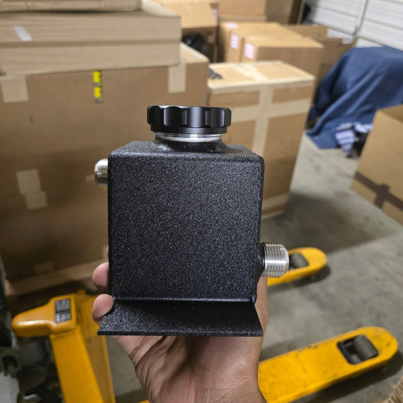 Metal Supercharger Reservoir- 3/4 Barb or 12AN
