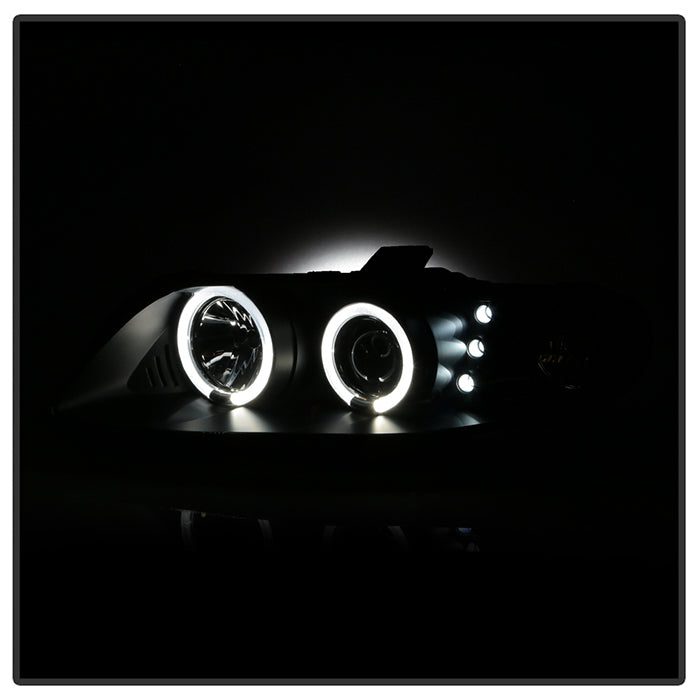 BLACK Spyder Pontiac GTO 04-06 Projector Headlights Halo LED
