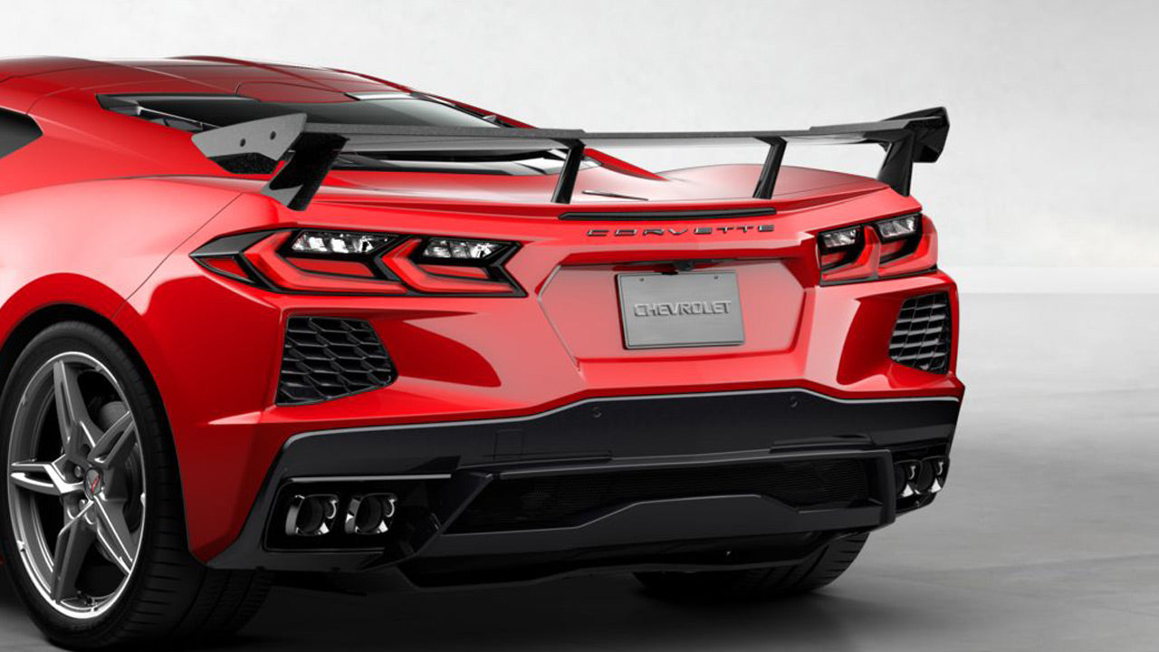 OEM C8 CORVETTE BLACK High Wing Spoiler
