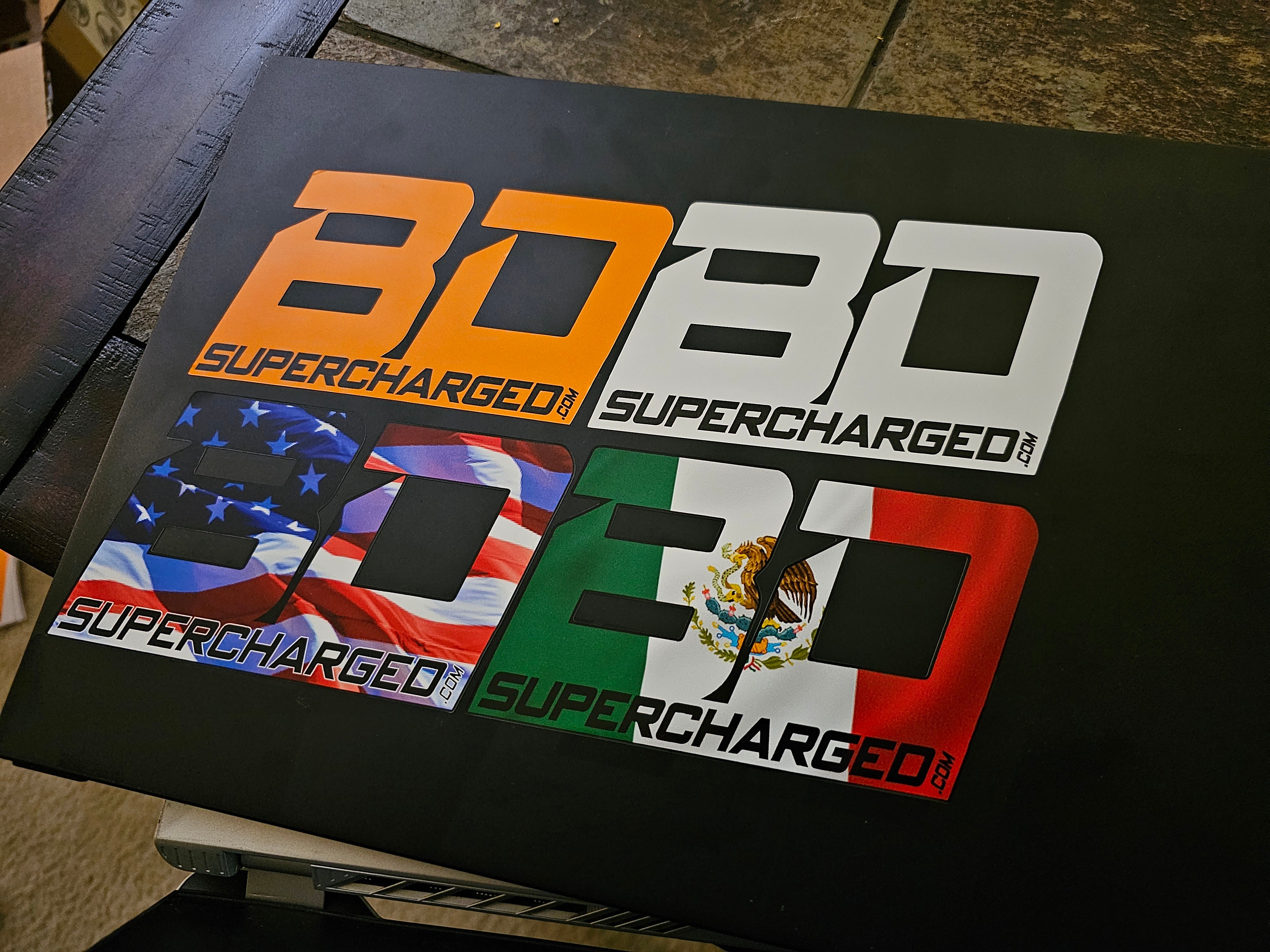 BD Supercharged Decals Stickers