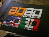 BD Supercharged Decals Stickers