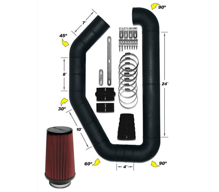 airaid U-Build-It 4" Master Kit I Cold Air Intake Kits 101-401