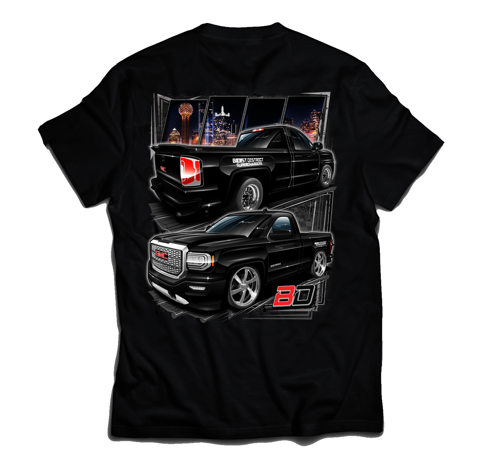 100X Entries GMC Sierra Boost District T-Shirt