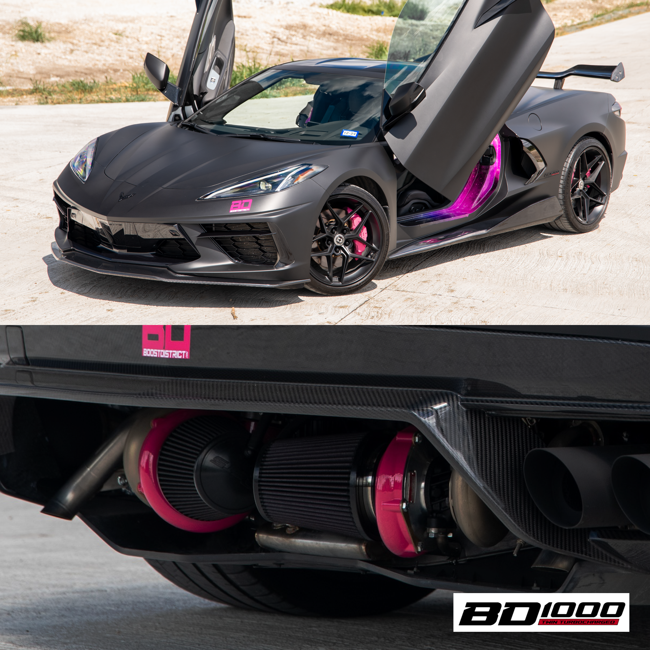 BD1000 C8 Corvette Stingray 1000HP Twin Turbo Installed Package