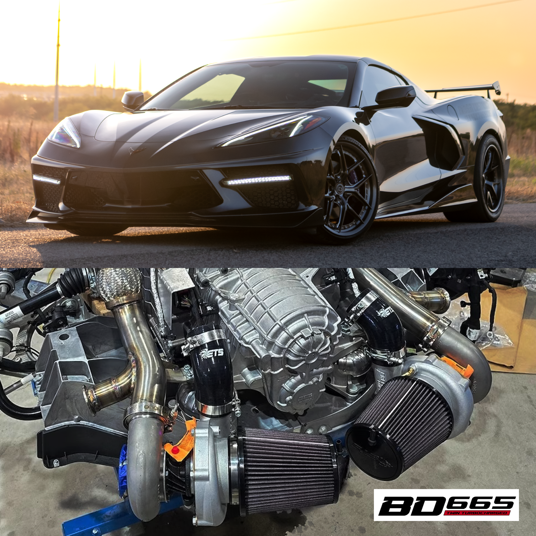 BD665 C8 Corvette Stingray 665HP Twin Turbo Installed Package