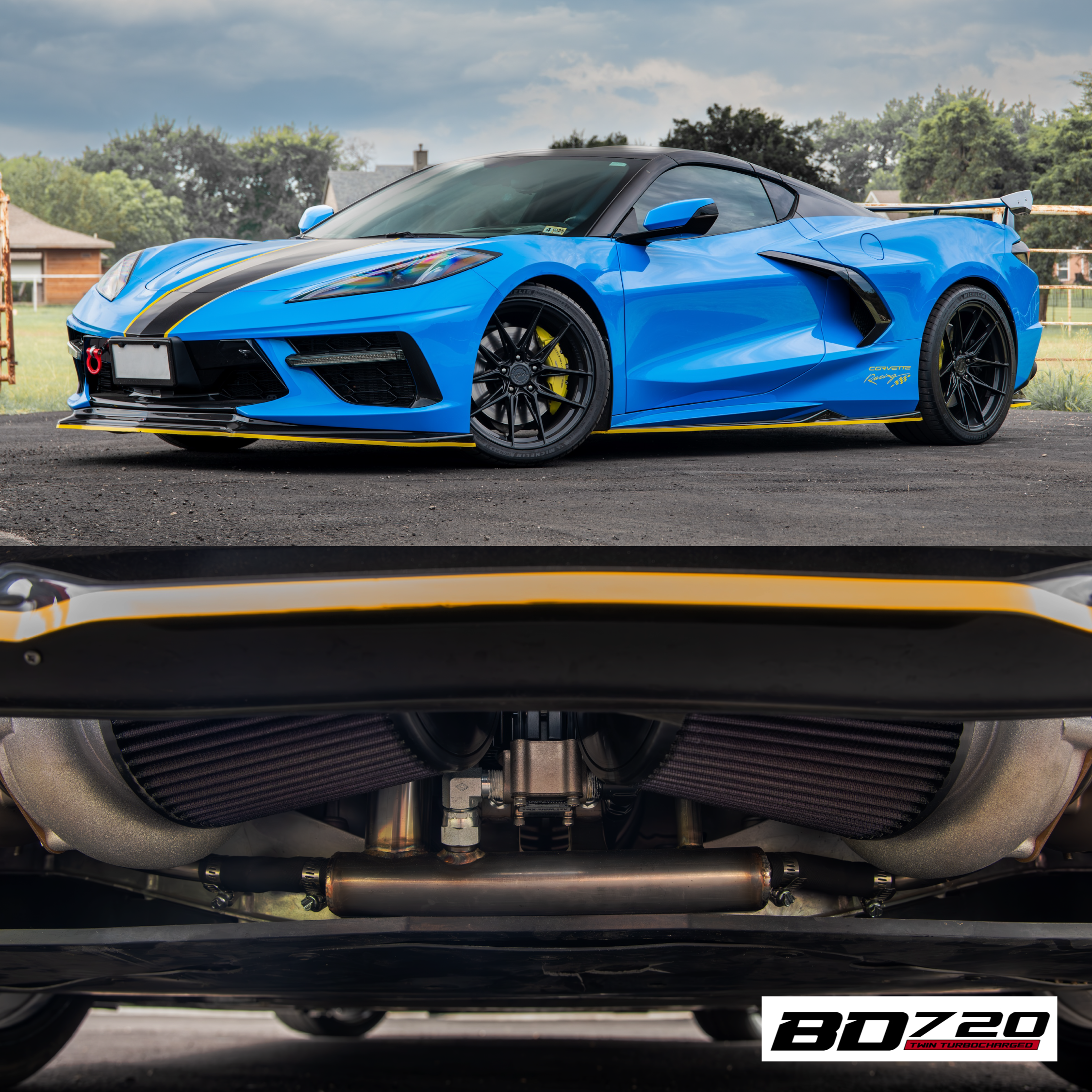 BD720 C8 Corvette Stingray 720HP Twin Turbo Installed Package