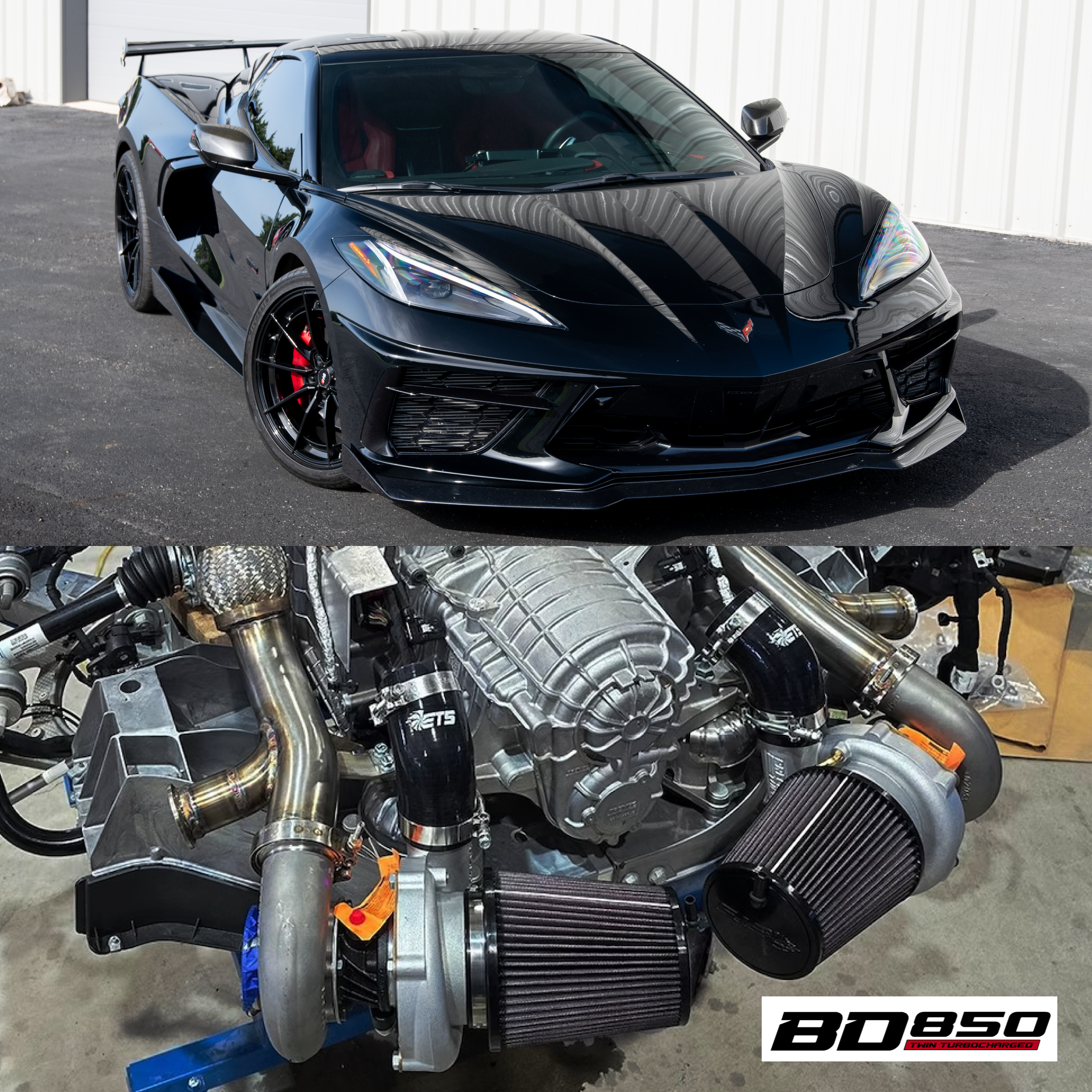 BD850 C8 Corvette Stingray 850HP Twin Turbo Installed Package