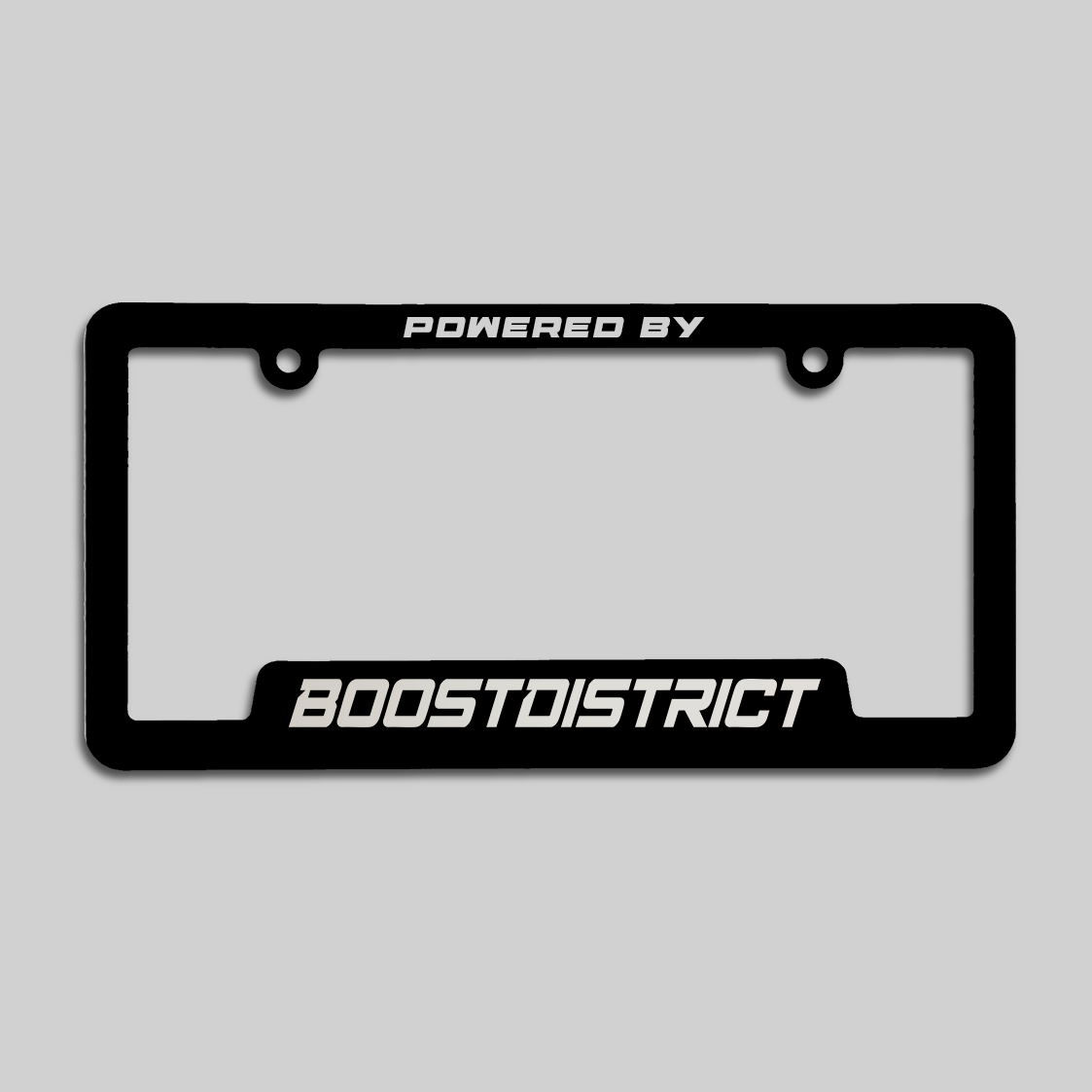 Boost District License Plate Frame