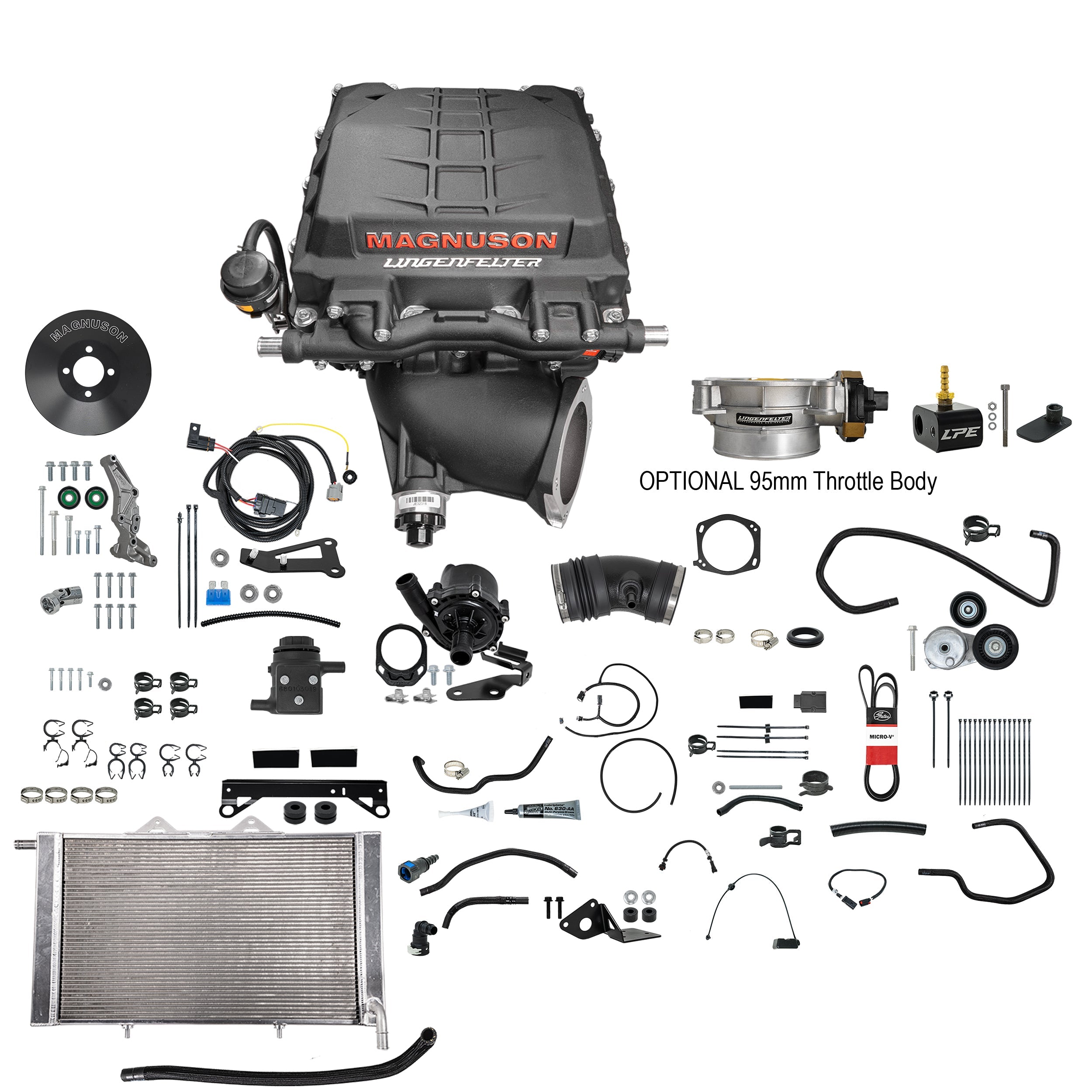 2019-24 Lingenfelter Magnuson Complete DI 5.3L & 6.2L Truck Supercharger kit