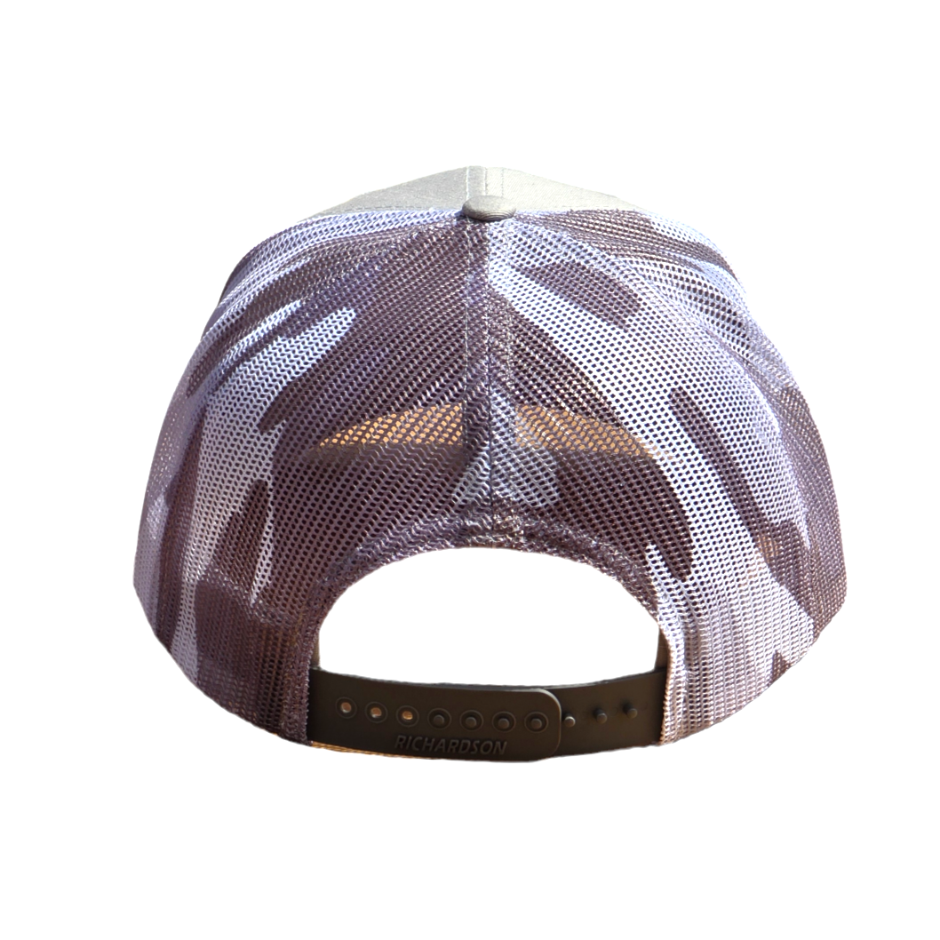 BoostDistrict White Camo Curve Bill Hat