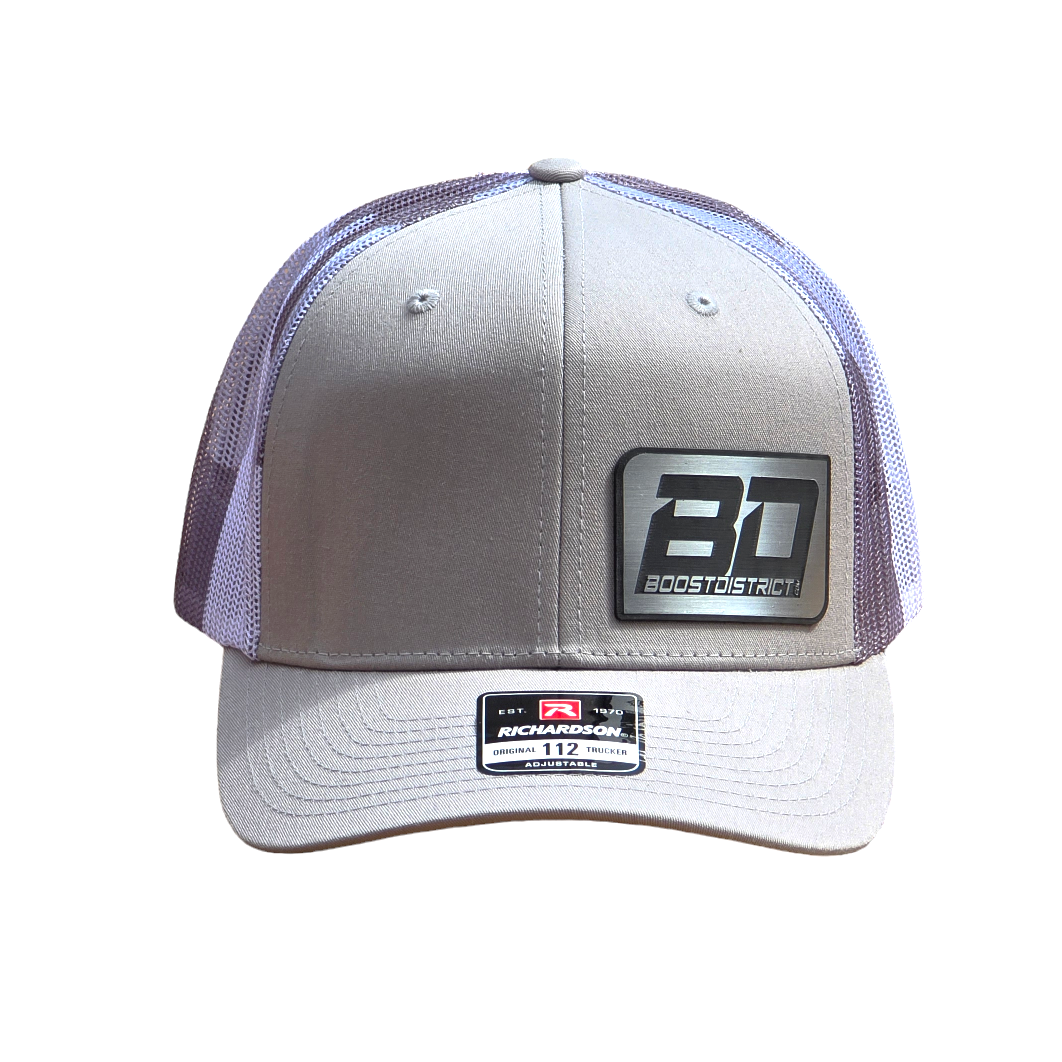 BoostDistrict White Camo Curve Bill Hat