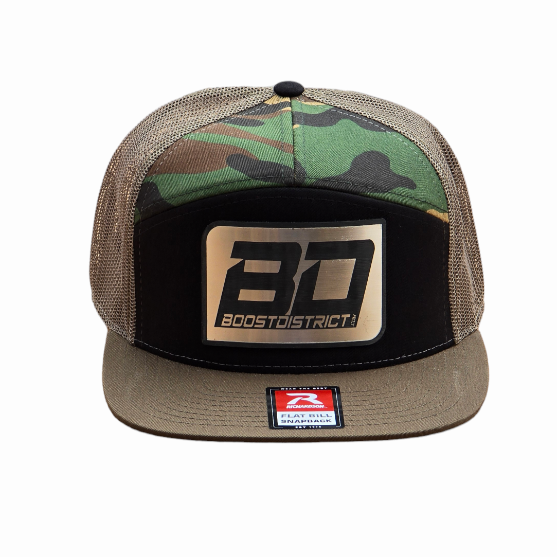 BoostDistrict Camo Flat Bill Hat