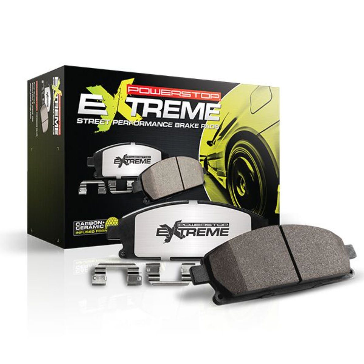 Power Stop 2020 Chevrolet Corvette C8 Base Rear Z26 Extreme Street Brake Pads w/Hardware