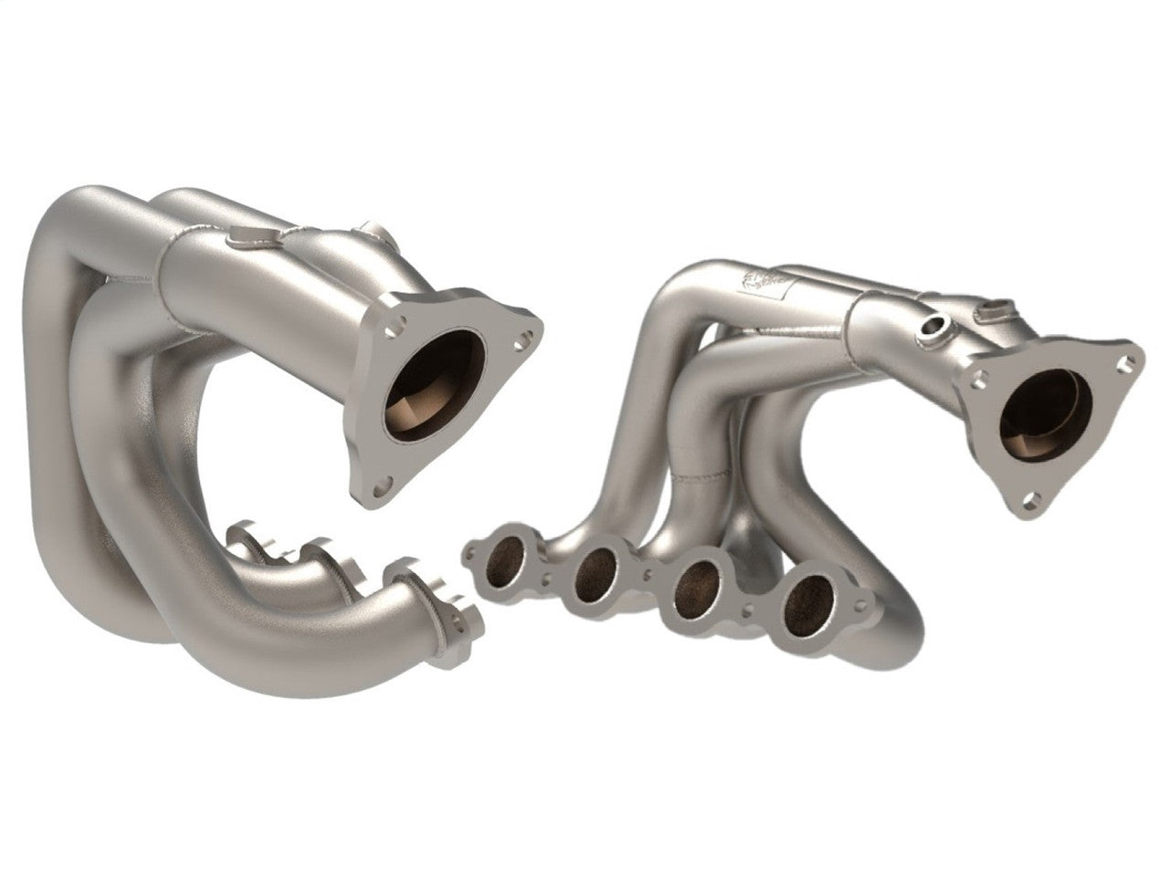 aFe Twisted 304SS Headers 2020 Chevy Corvette (C8) 6.2L V8 - Titanium Ceramic Coated