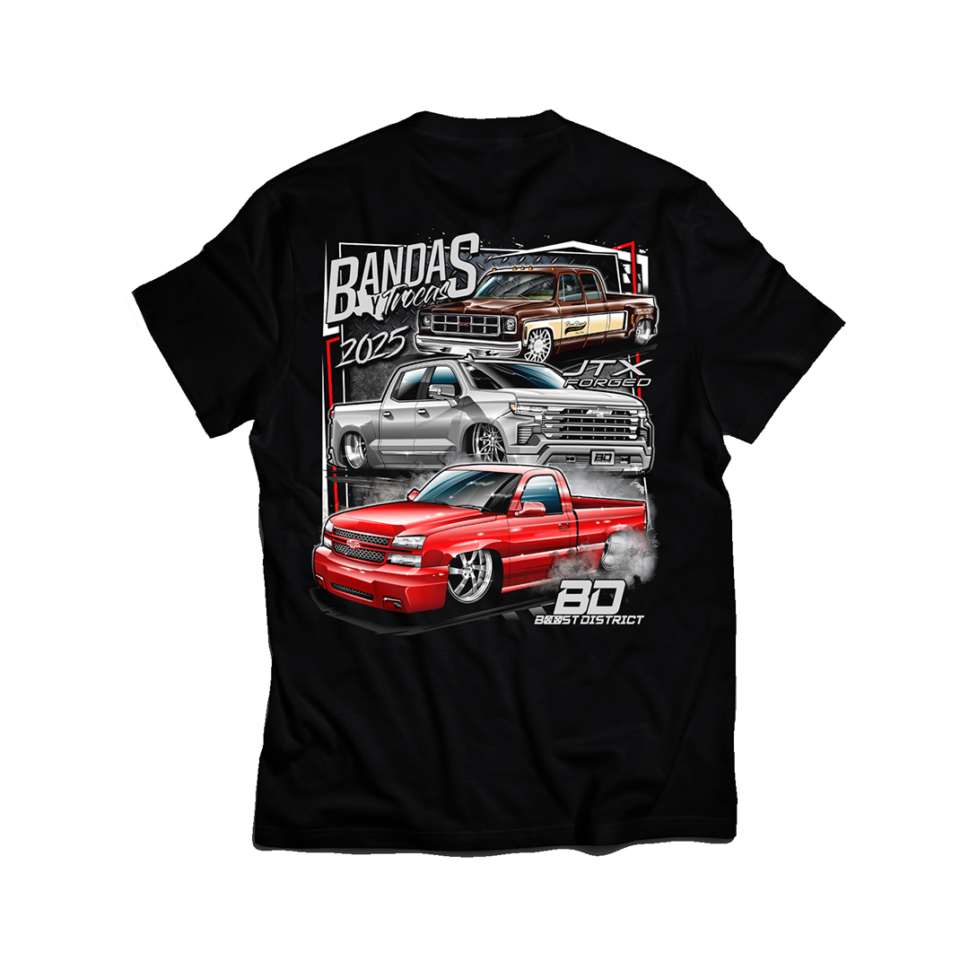 100x ENTRIES Bandas Y Trocas Atlanta 2025 Boost District T-Shirt