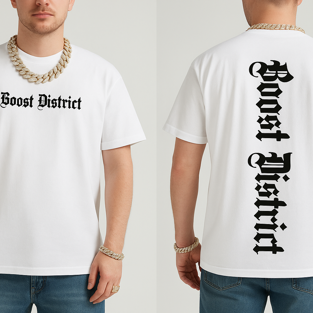 Palms Oversized Boost District Streetwear  T-Shirt