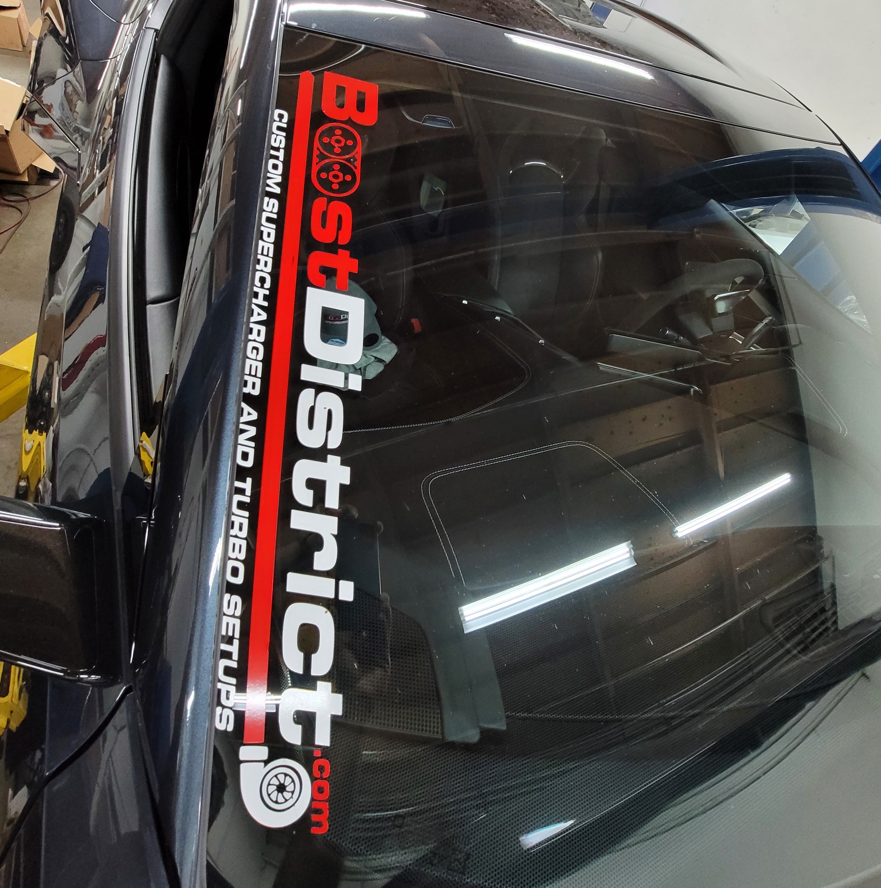 24" BoostDistrict 2-tone Sticker