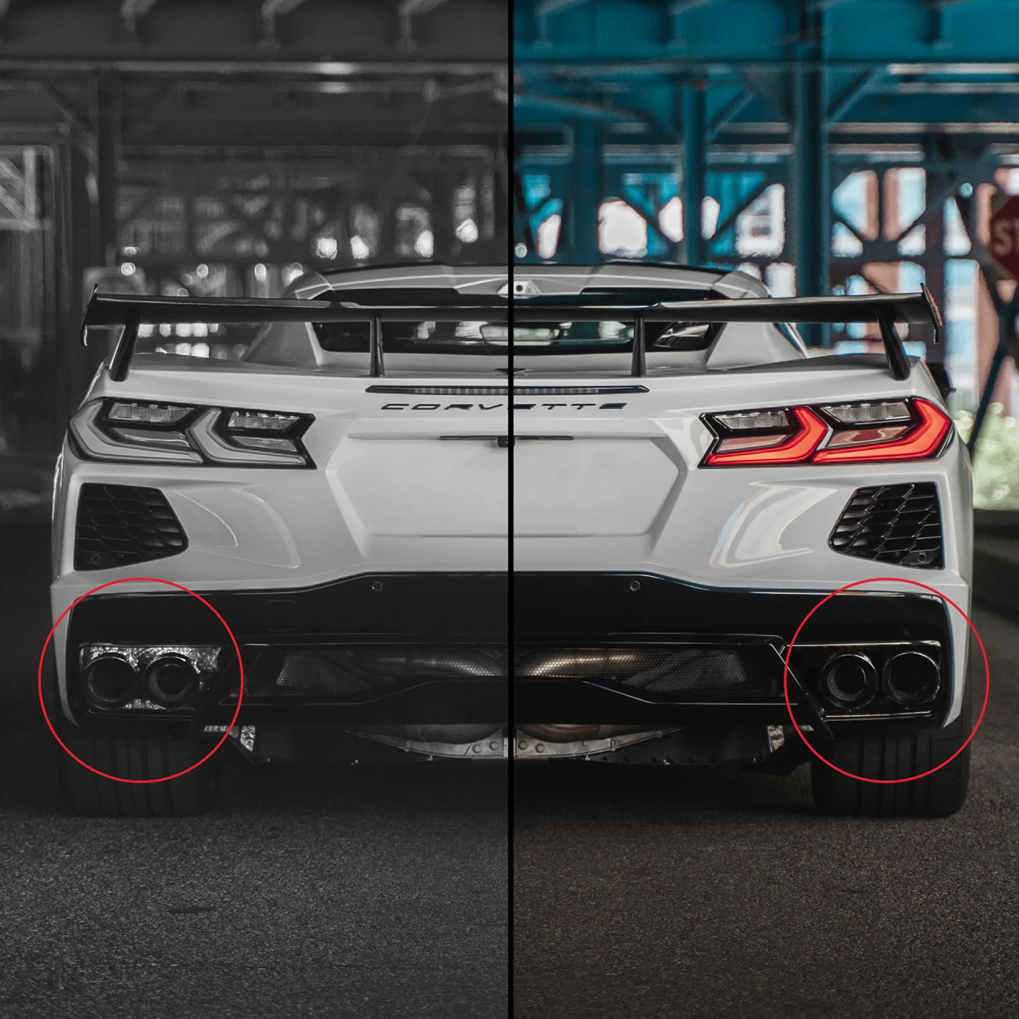 CORSA C8 Corvette Black Out Heat Protection | AC010