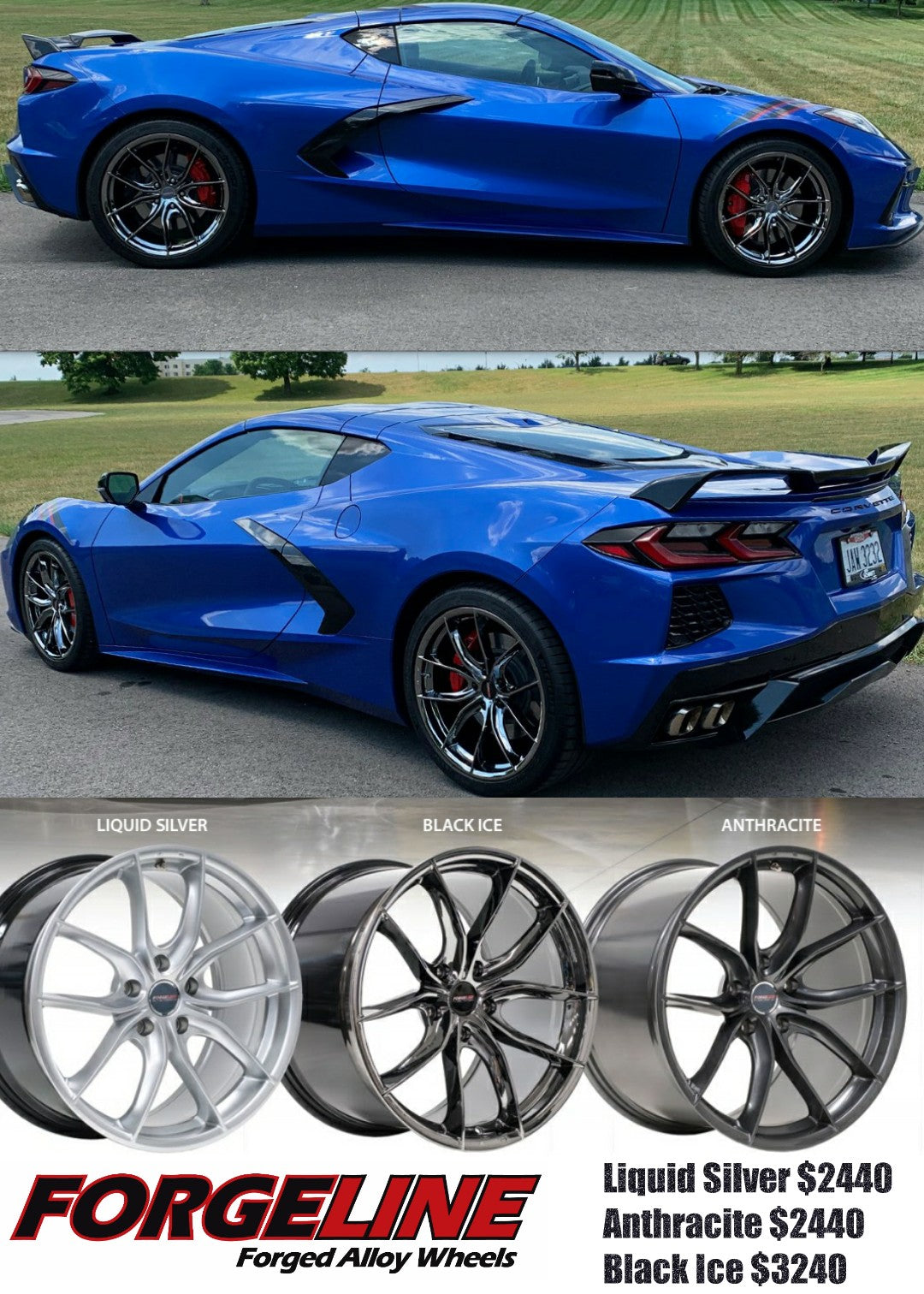 Forgeline F01 C8 Corvette 2020+ 19/20"