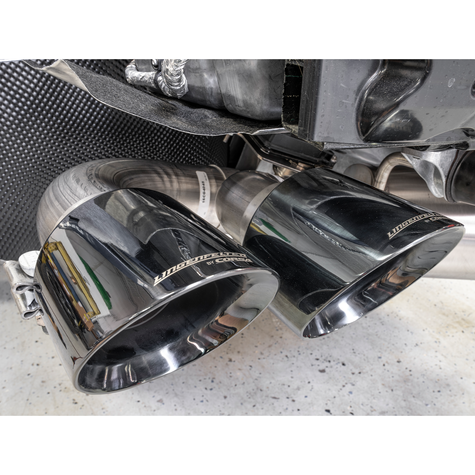 Lingenfelter CORSA Xtreme-S 4 Valve C8 Corvette Exhaust with Black Chrome Tips