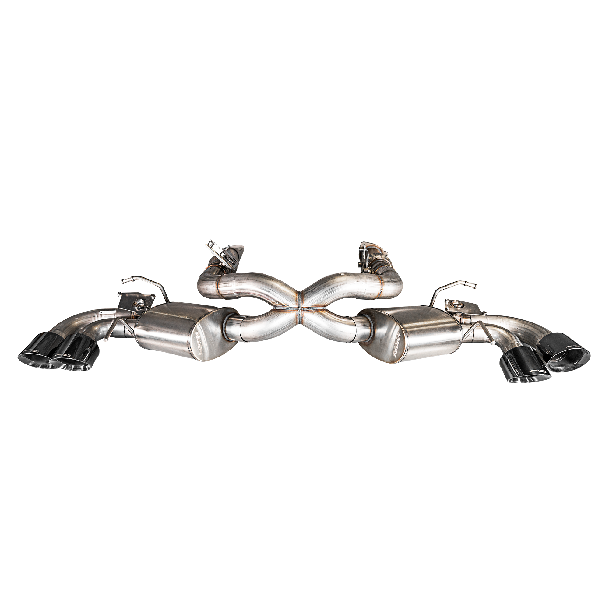 Lingenfelter CORSA Xtreme-S 4 Valve C8 Corvette Exhaust with Black Chrome Tips