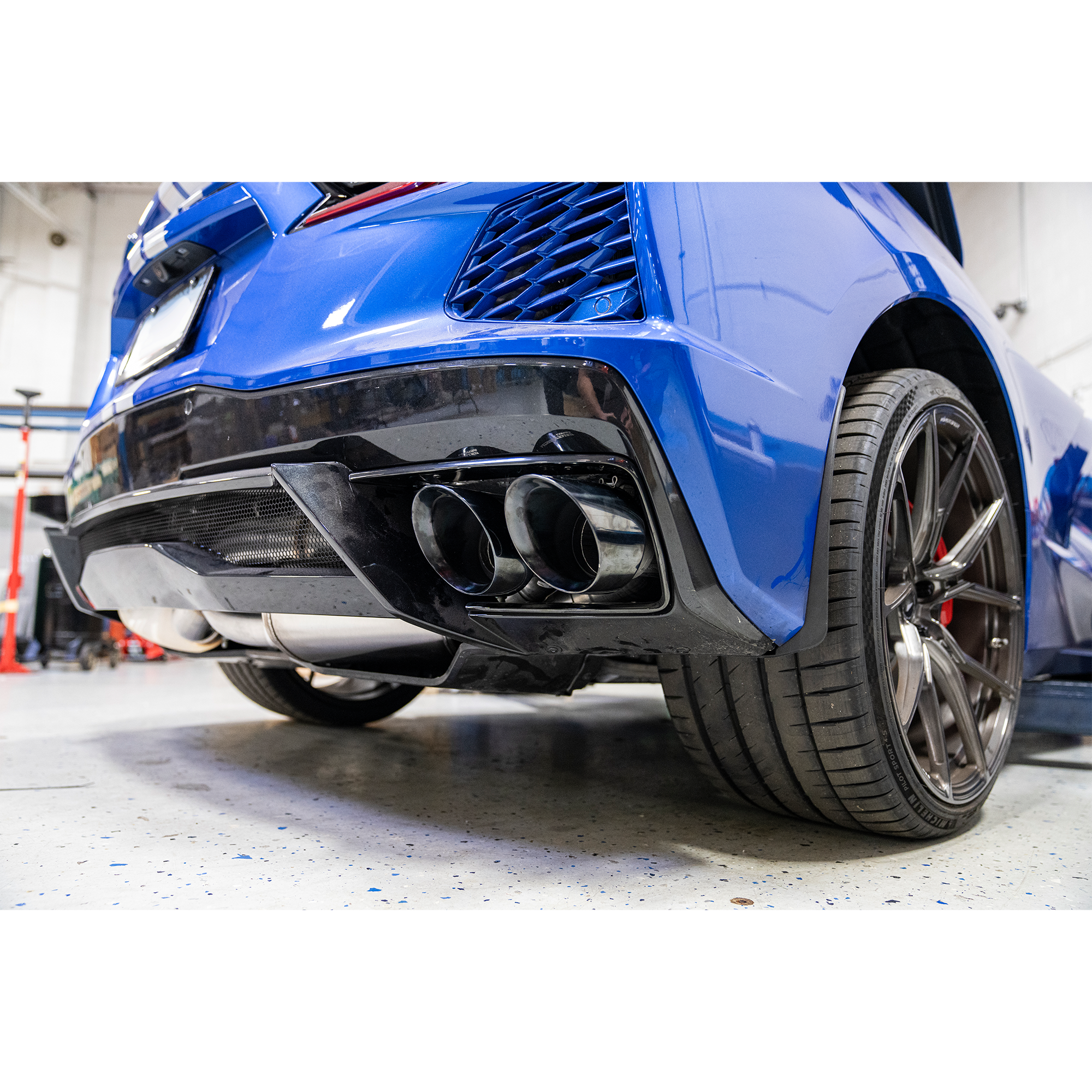 Lingenfelter CORSA Xtreme-S 4 Valve C8 Corvette Exhaust with Black Chrome Tips
