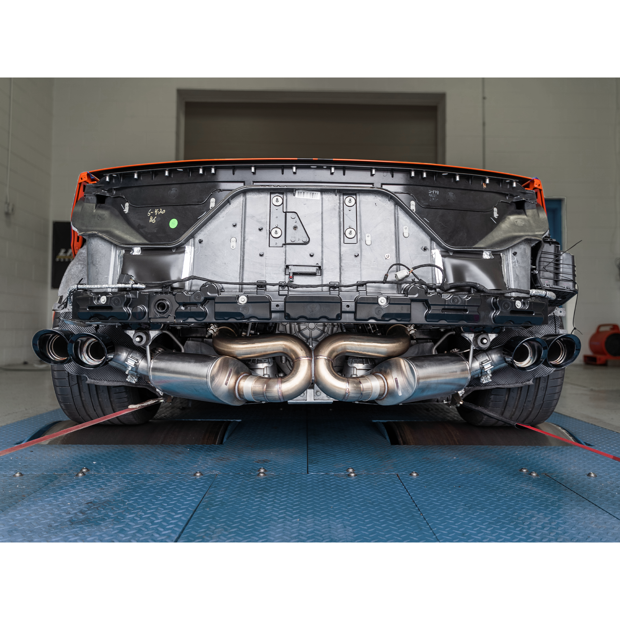 Lingenfelter CORSA Xtreme-S 4 Valve C8 Corvette Exhaust with Black Chrome Tips