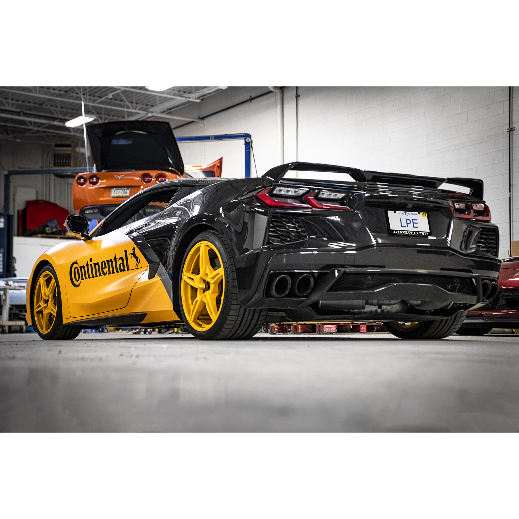 Lingenfelter CORSA Xtreme-S 4 Valve C8 Corvette Exhaust with Black Chrome Tips