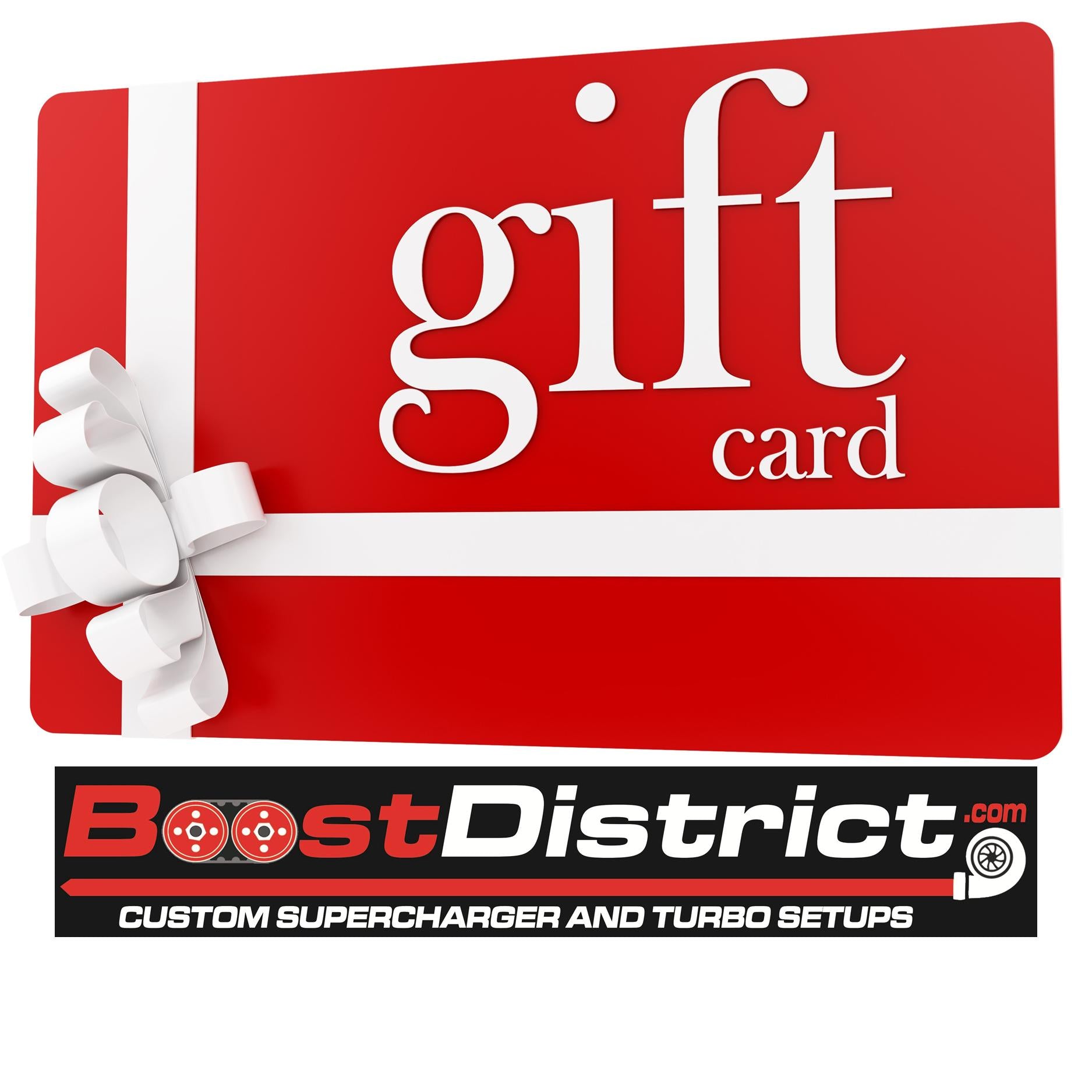 BoostDistrict.com Website Gift Card