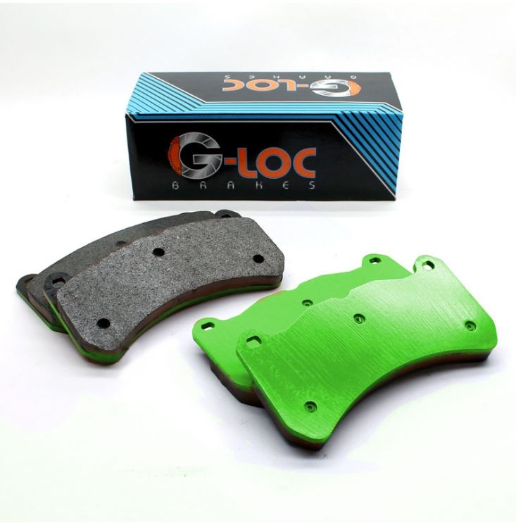 G-LOC R18 Brake Pads (non-Z51) Front+Rear (Race) C8 Corvette